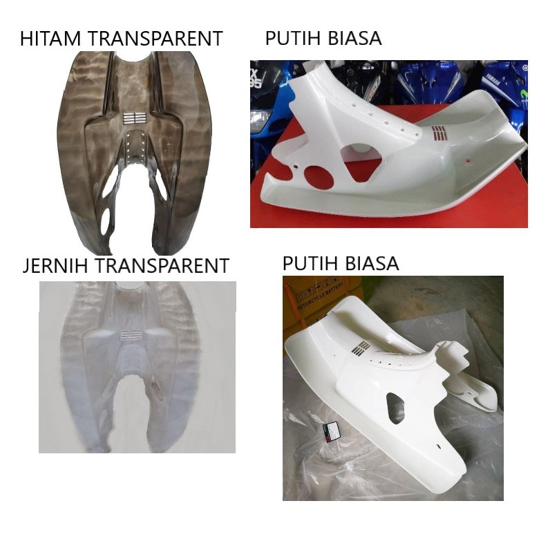 HONDA EX5 HIGH POWER HP / DREAM LEG SHIELD LEGSHIELD WHITE BOARD KEPOK  SAYAP TRANSPARENT JERNIG GELAP PUTIH HIGHPOWER