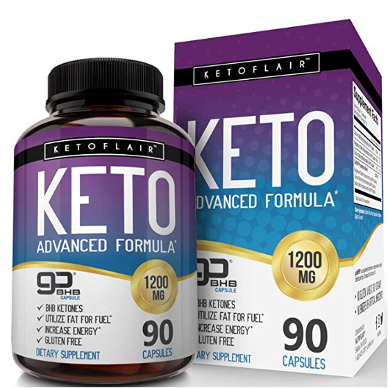 NutriFlair Keto Diet Pills GoBHB 1200mg 90 Capsules Advanced