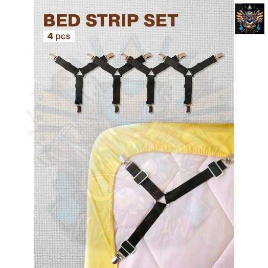 4 Pcs/set Bed Sheet Clips Straps Sheet Holder Mattress Clips
