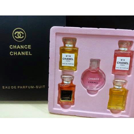 Miniature Chance Chanel Perfume Black Box Set