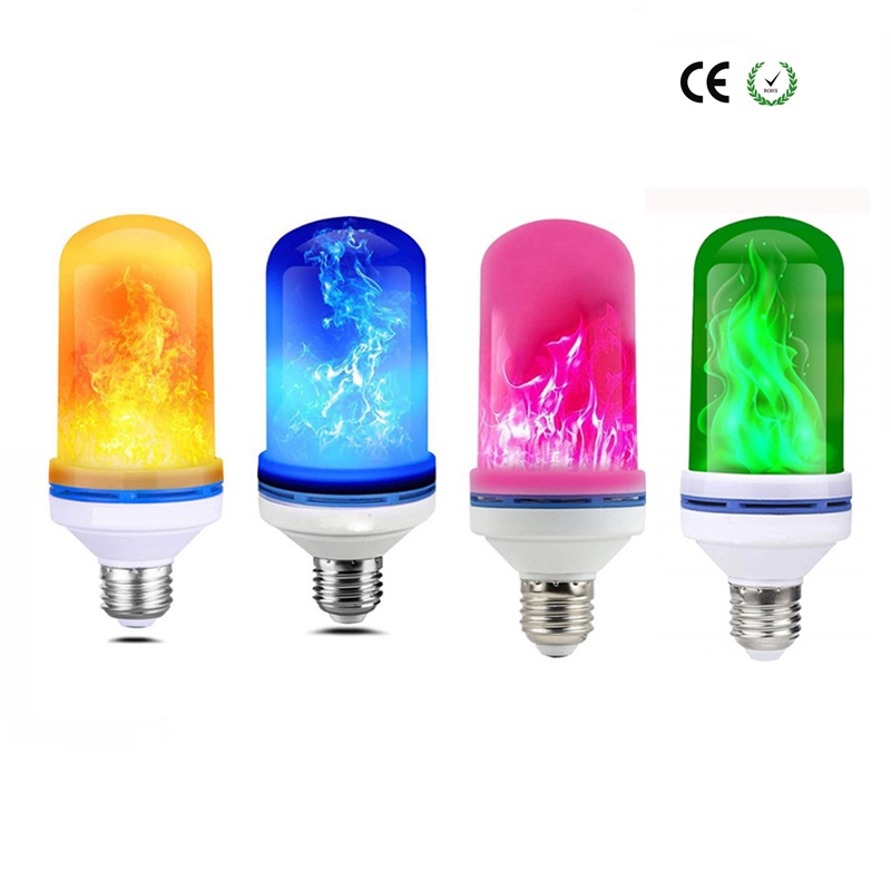 New E27 LED Flame Bulb Fire lamp Corn Bulb Flickering LED Light