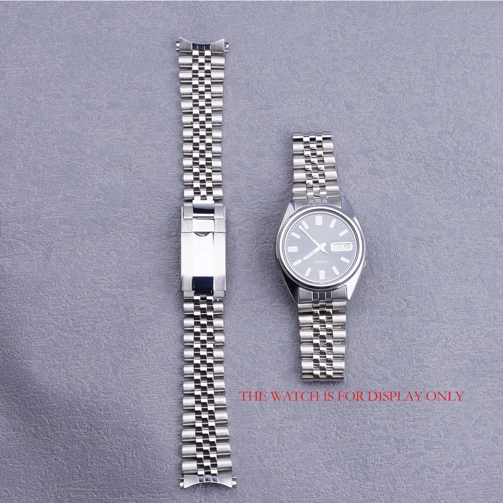 22mm Hollow Curved WatchBand Jubilee Bracelet For Seiko Prospex