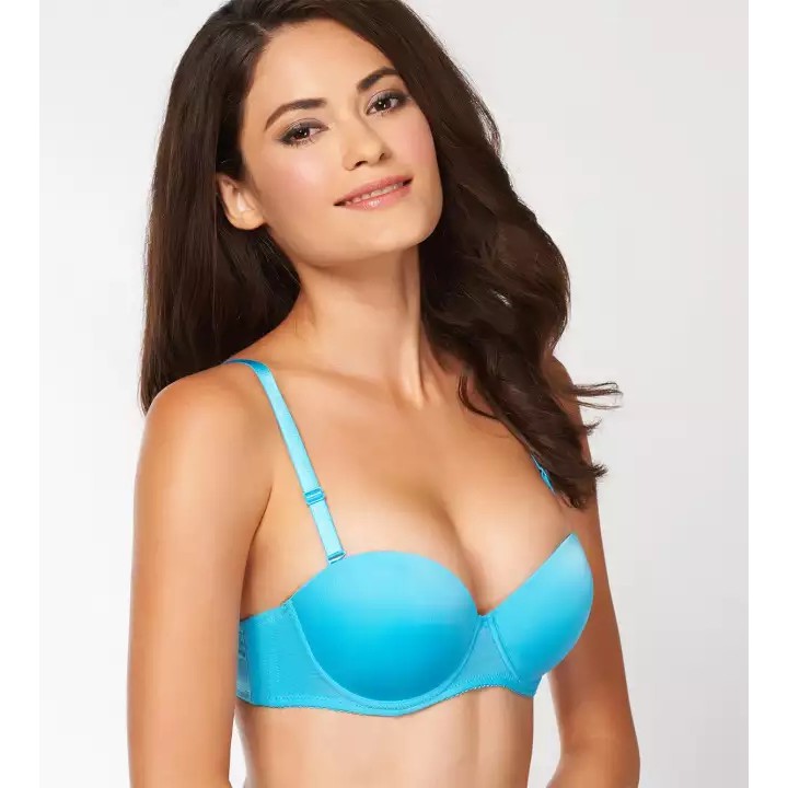 Triumph Fashion Wired Push Up Bra with Detachable Straps (Summer Blue)