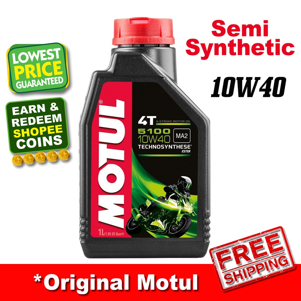 MOTUL 5100 10W40 4T High Performance Semi Synthetic Oil 1L