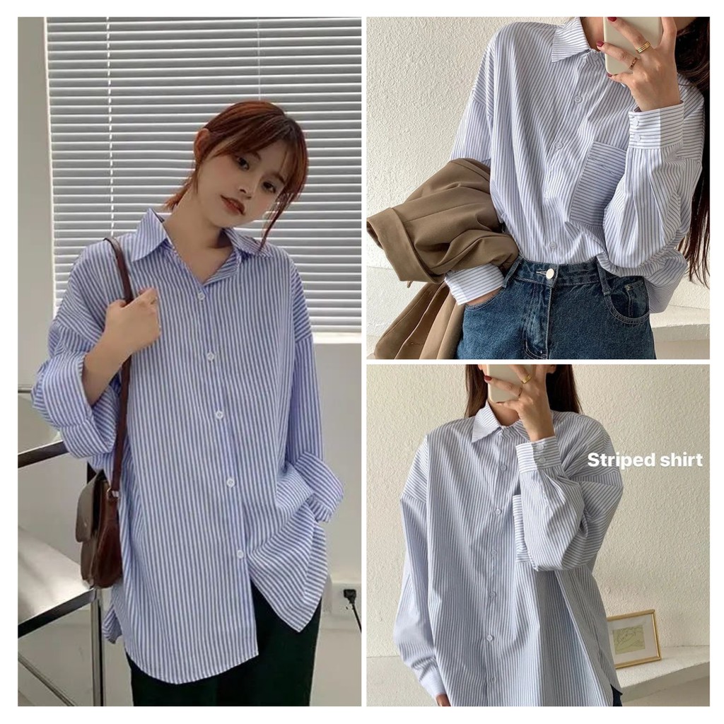 Korean best sale long blouse