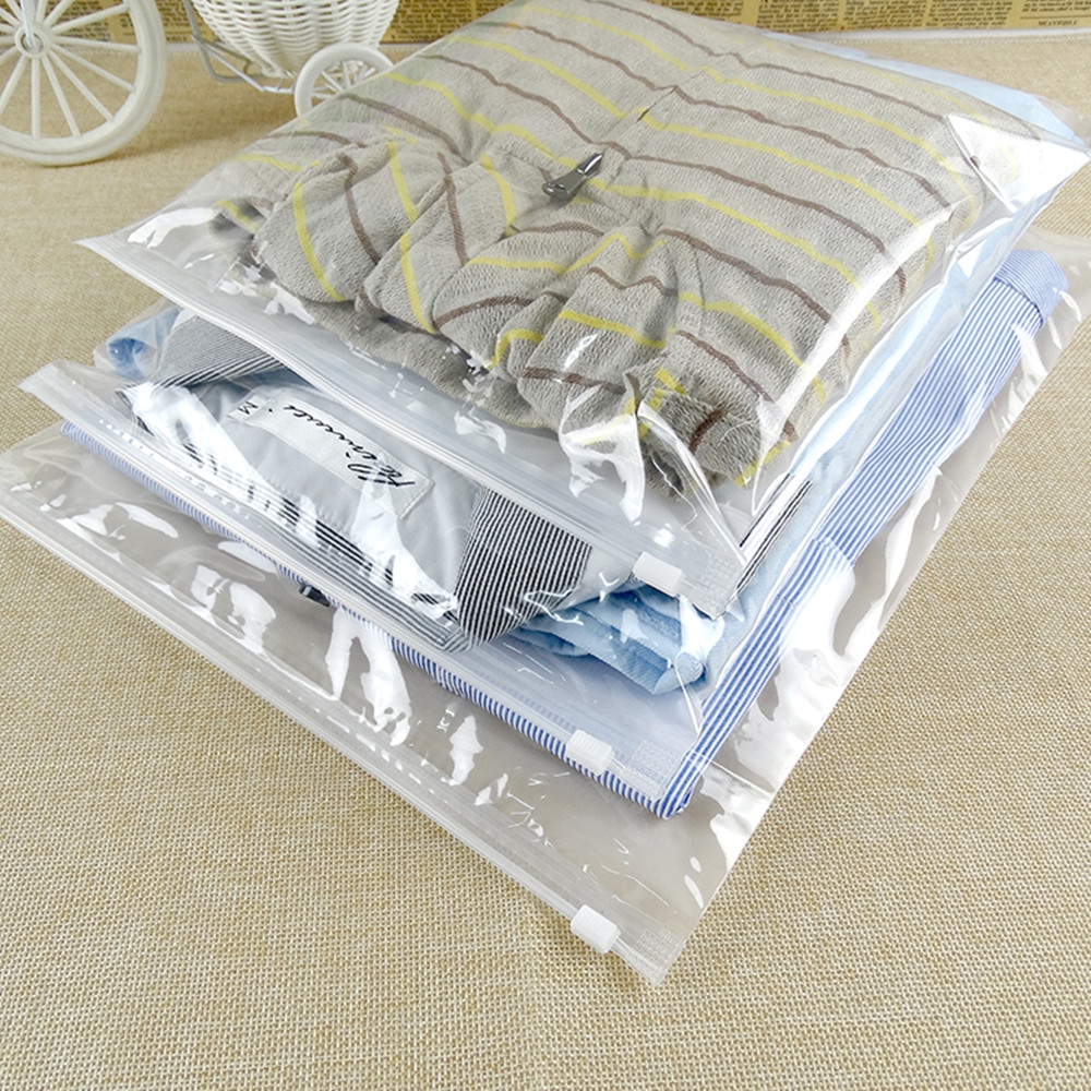 Clear Zip Ziplock Lock Bag Plastic Package Storage Bag Reclosable