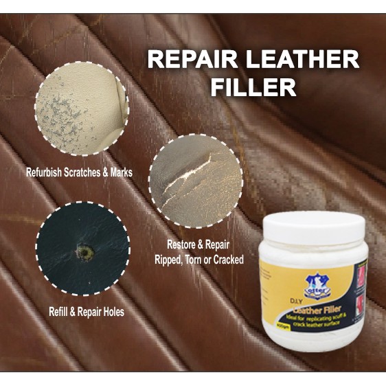 Leather Filler Compound Paste - For rips and holes