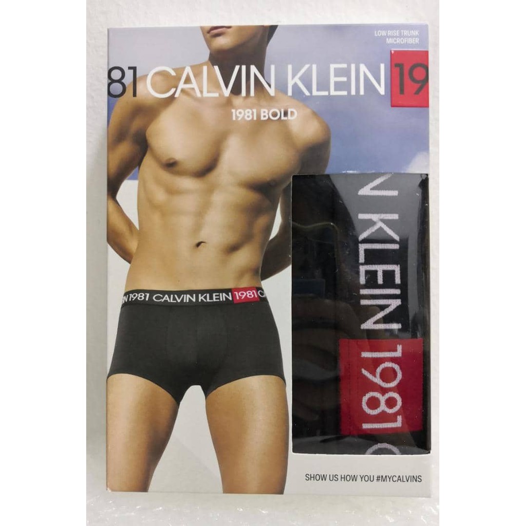 CALVIN KLEIN 1981 BOLD LOW RISE TRUNK MICROFIBER CK Underwear