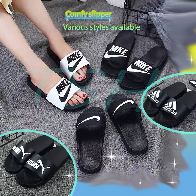 Nike slippers couple hot sale