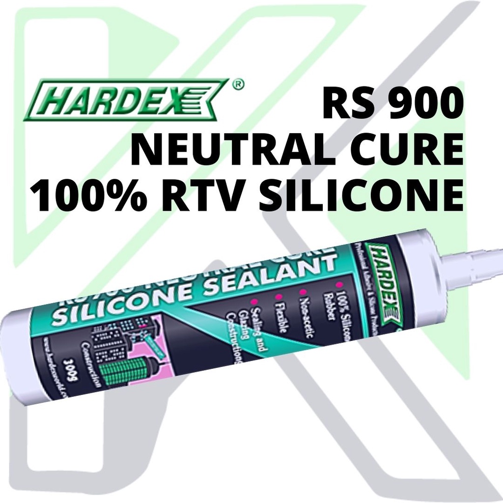 HARDEX】Neutral Cure 100% RTV Silicone RS900 🧪 BLACK, CLEAR