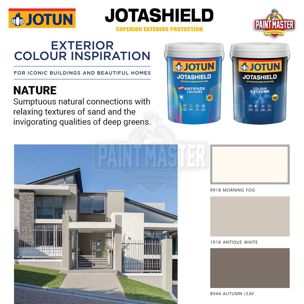 5L, NATURE] JOTUN EXTERIOR COLOUR INSPIRATION - Jotun Jotashield Superior  Exterior Protection