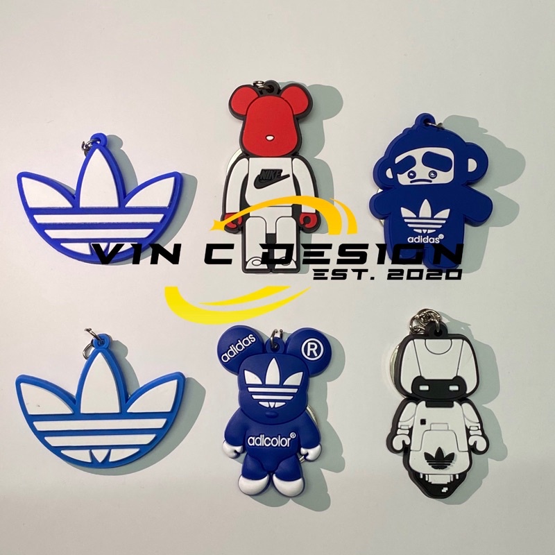 Adidas on sale logo keychain