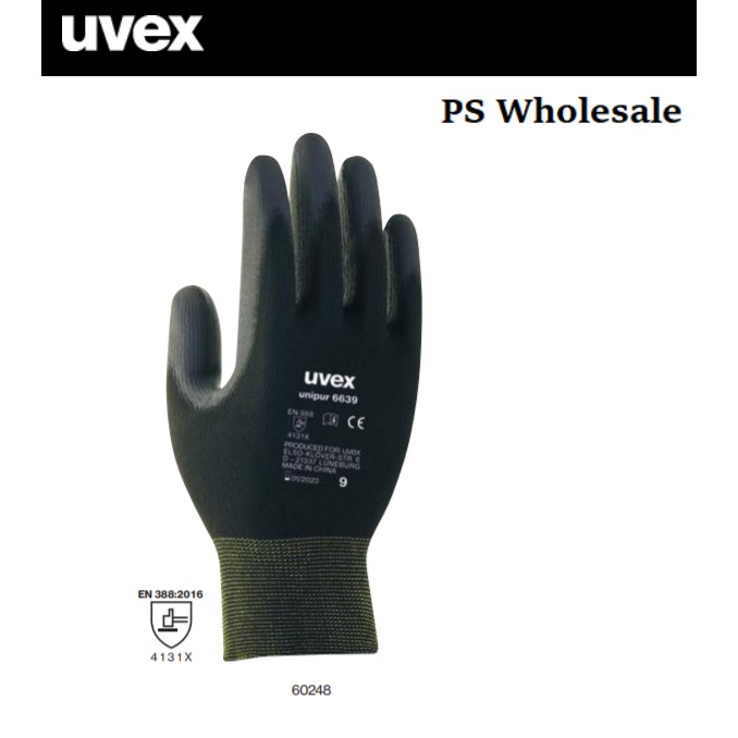 Work glove - PS6 GY - Sumirubber Malaysia Sdn. Bhd. - anti-cut /  polyurethane-coated