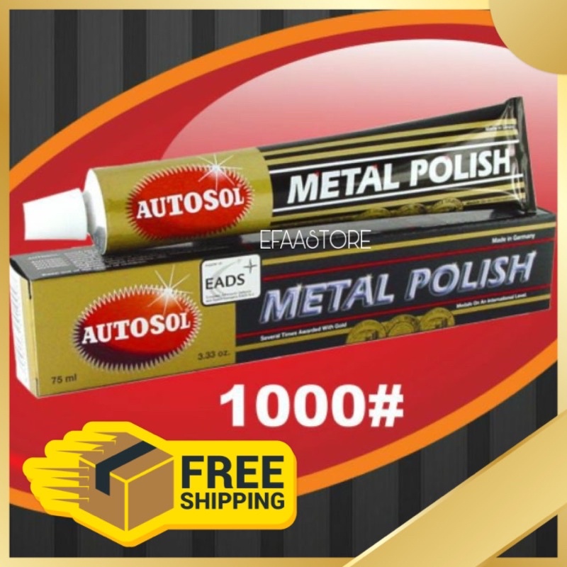 Metal Polish Autosol 75ML Rust Remover Chrome Cleaner Buang Karat Besi