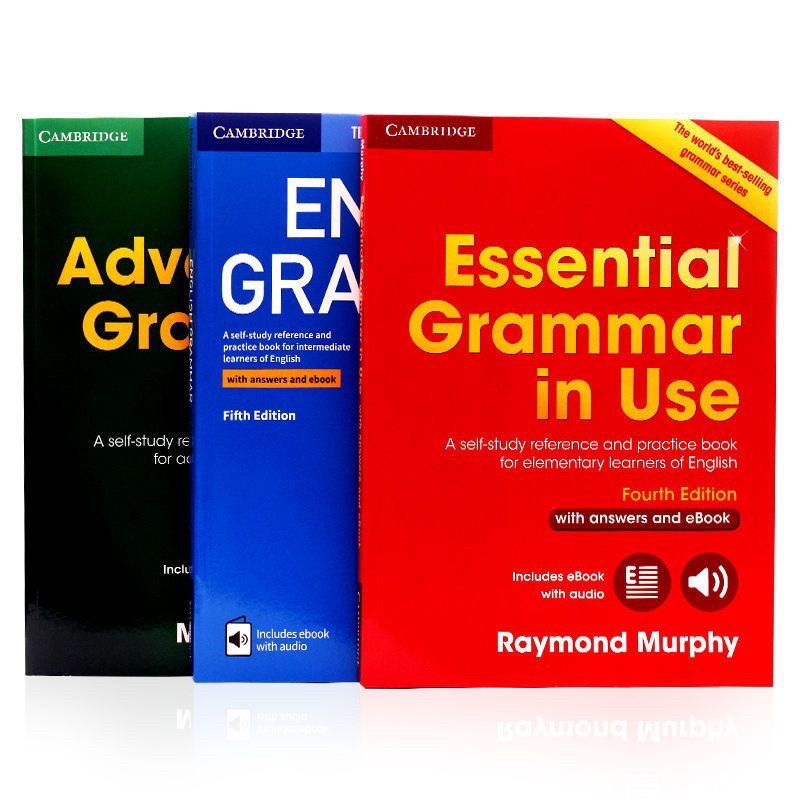 3 books set) English Grammar in Use Essential, Intermediate