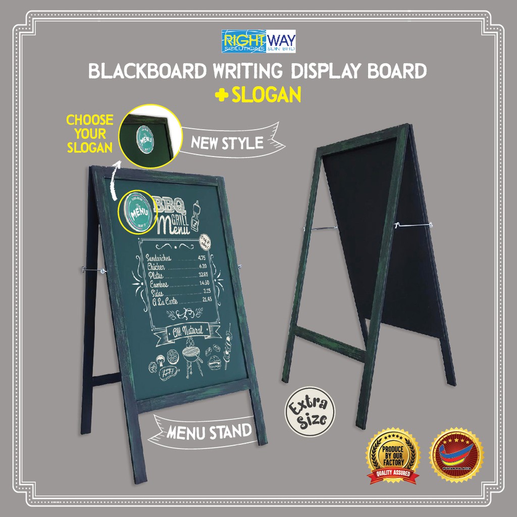 Kidario Whiteboard Magnetic Double Side Aluminium Frame 20*30cm/25