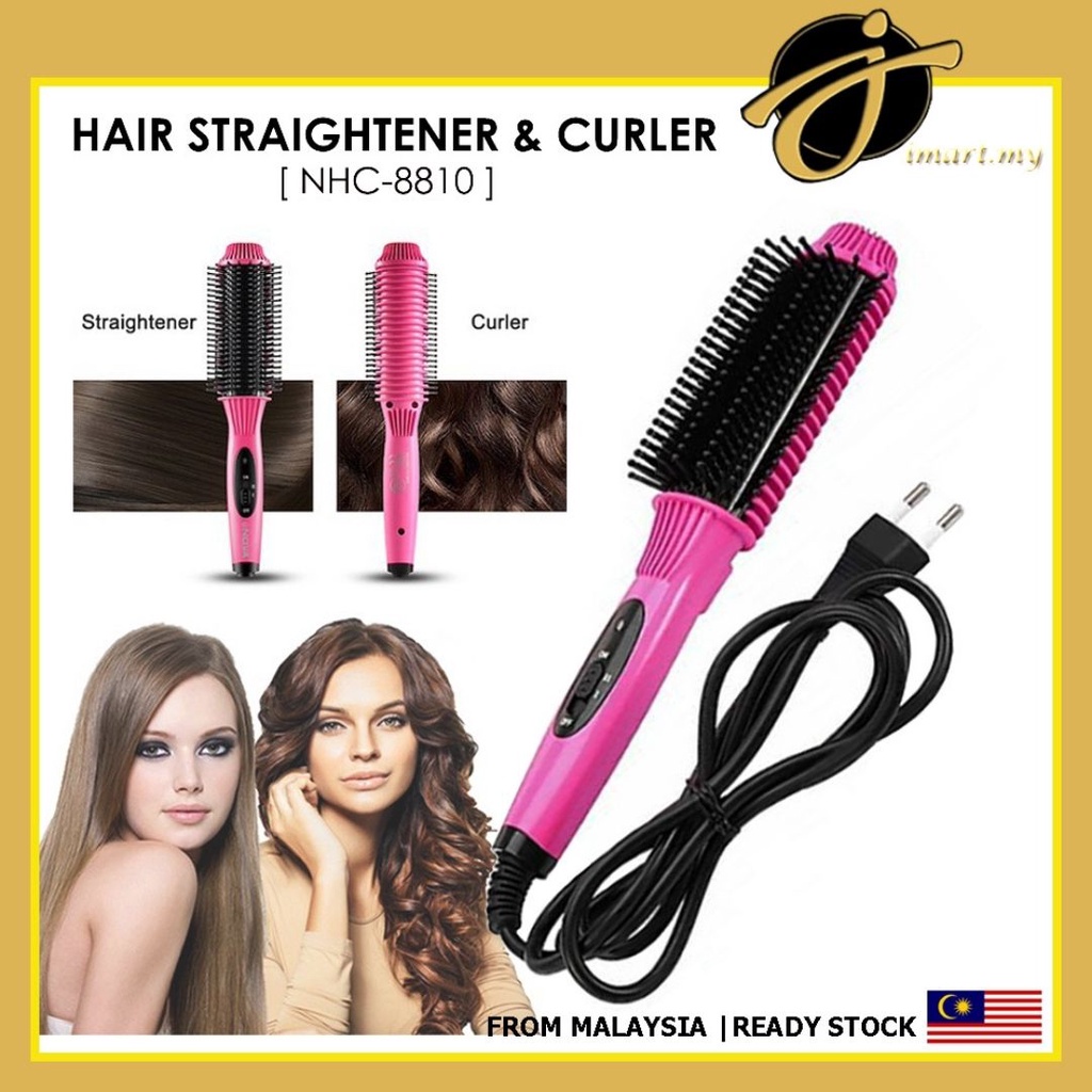 Nova essential 2 in 1 outlet hair straightener and curler