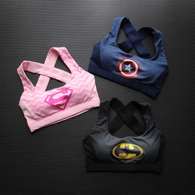 captain america sports bra