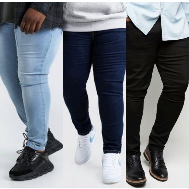 Big mens best sale skinny jeans