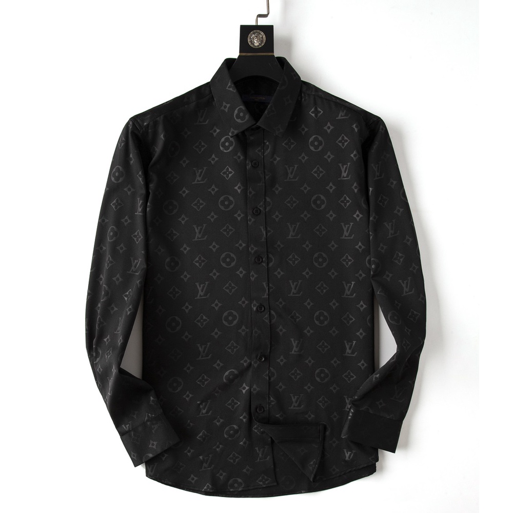 LOUIS VUITTON LV men's luxury cotton long sleeve monogram shirt top S-XXXL  TT131