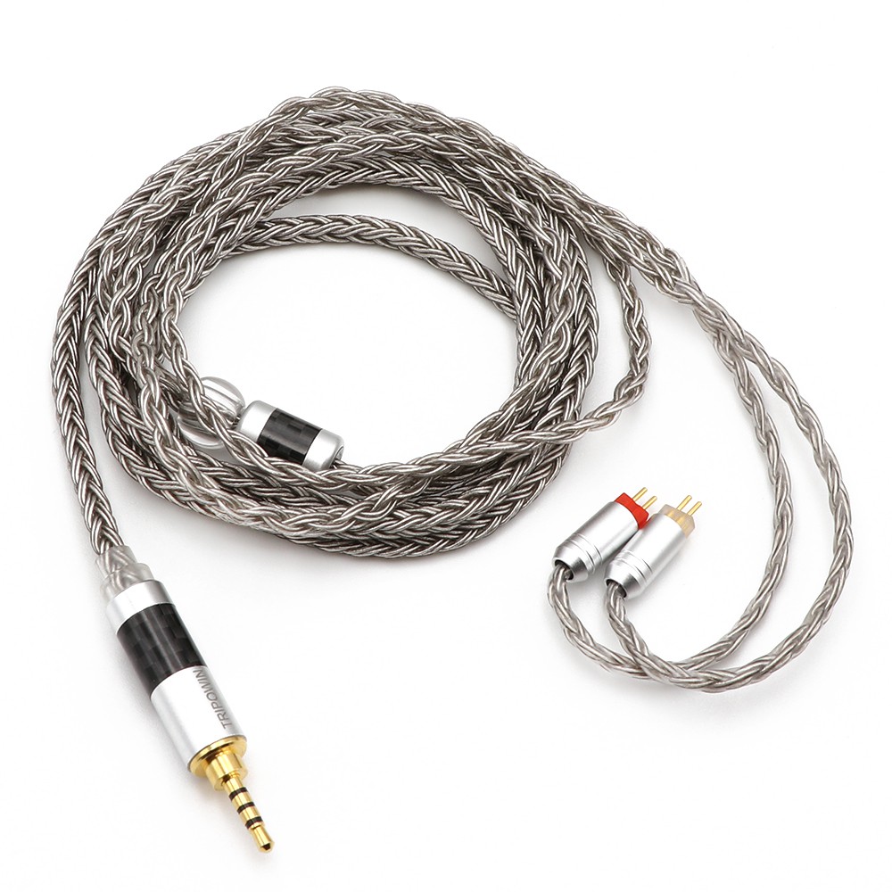 Tripowin Zoe Upgraded Earphone Cable 4-Core Pure Copper Silver