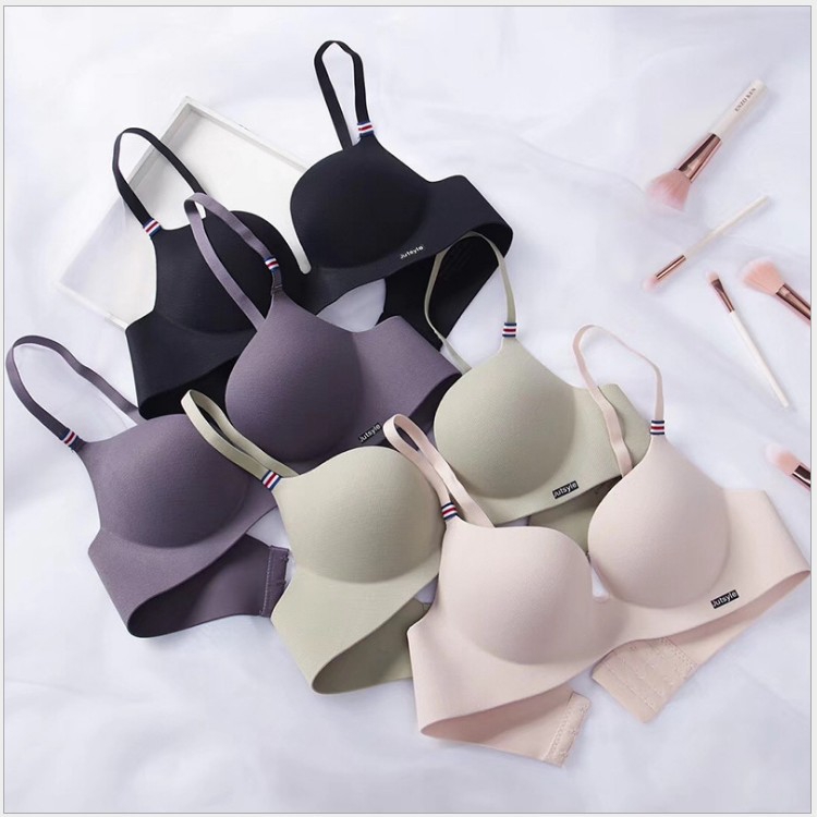 Plus Size Big Cup Embroidery Women Sexy Push Up Bra Thin Mold Cup  Adjustable Underwear Lingerie Bras