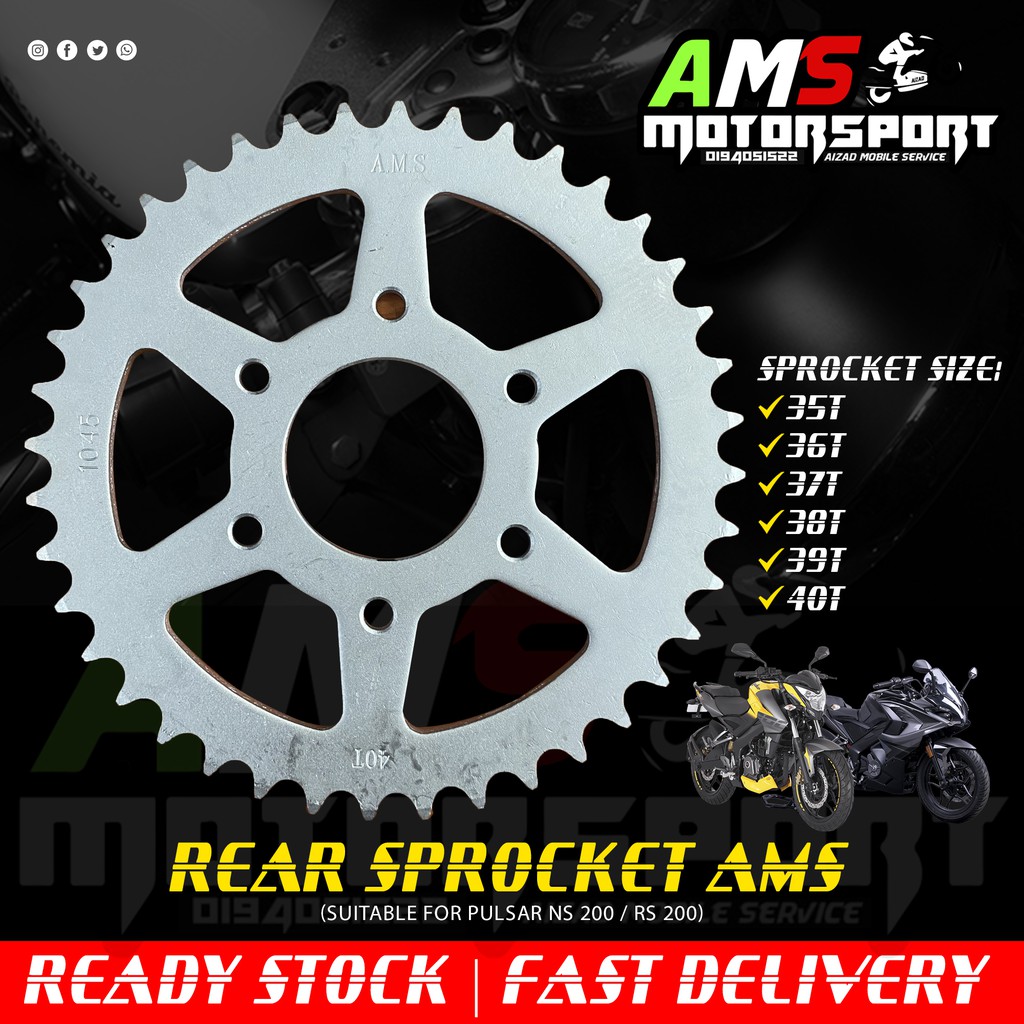 Ns 200 deals front sprocket