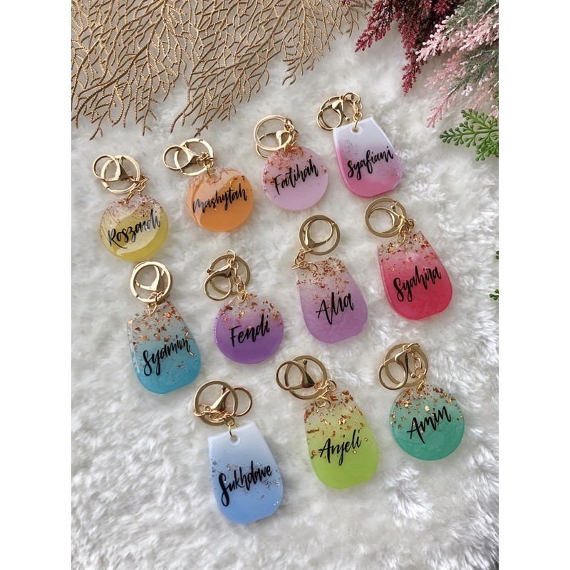 Name Keychains | Resin Keychains