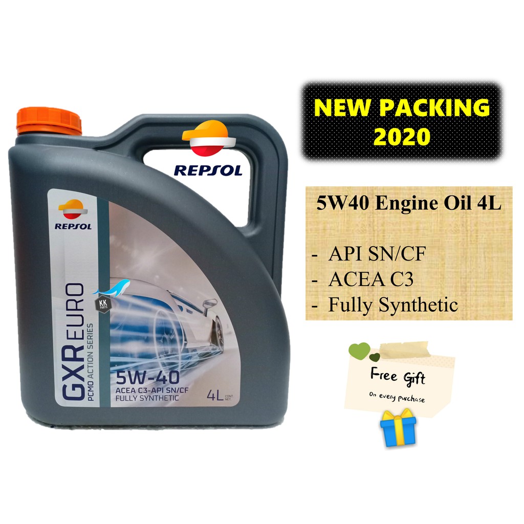 REPSOL 5W40 GXR EURO Fully Synthetic SN/CF Engine Oil [4L]