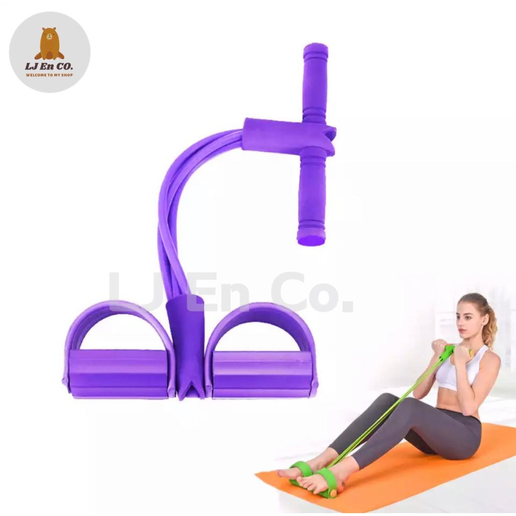 Yoga Pedal Pull Rope Elastic Resistance Exercise Band Home Fitness