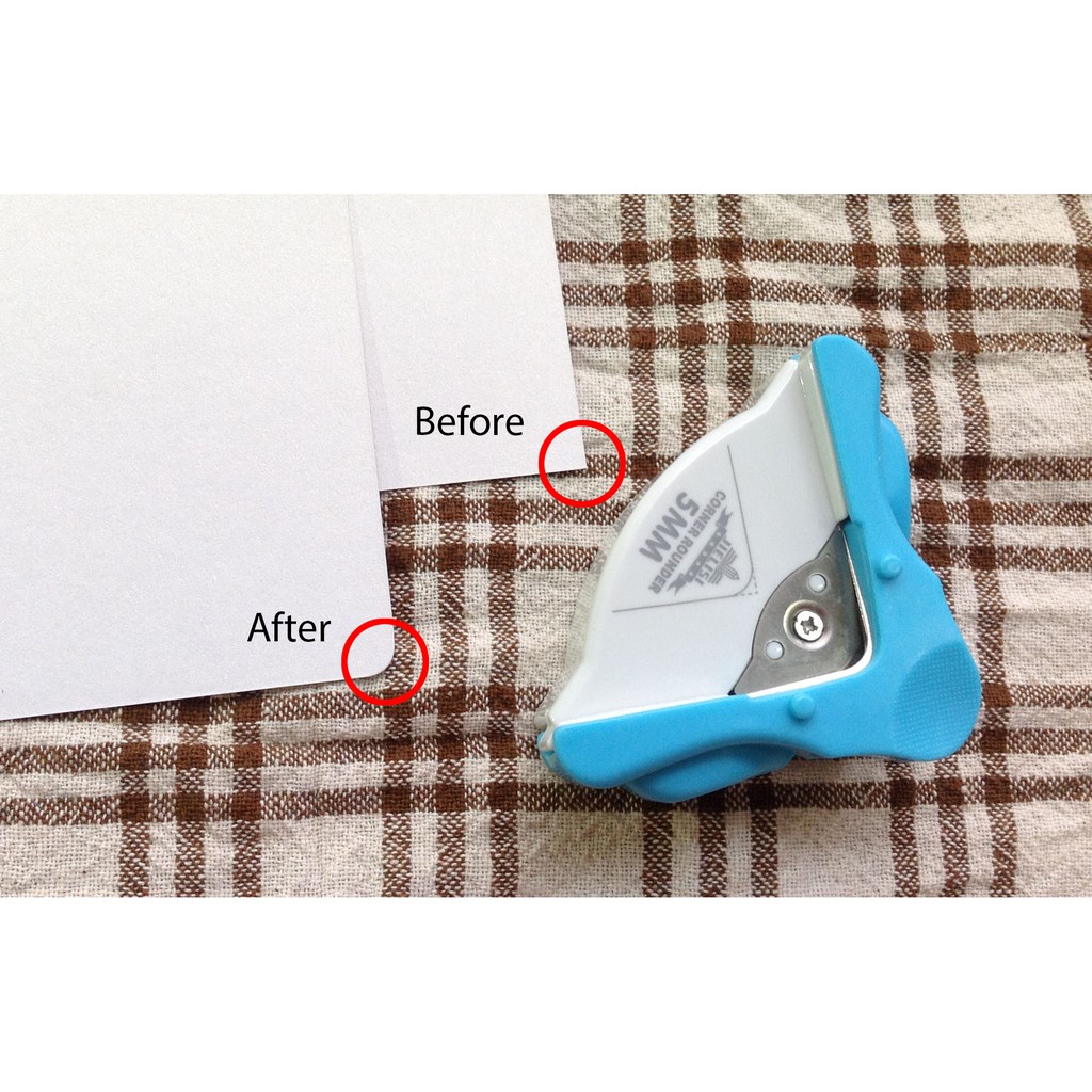 Paper corner online cutter