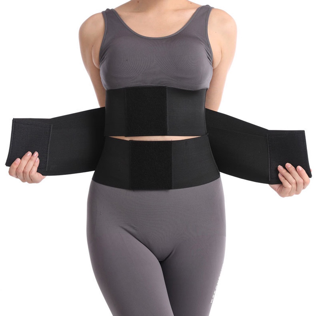 High Elasticity Women Fitness Lose Weight Compression Double Waist Trainer  Fat Tummy Control Waist Trimmer Back Support Belt Gyma