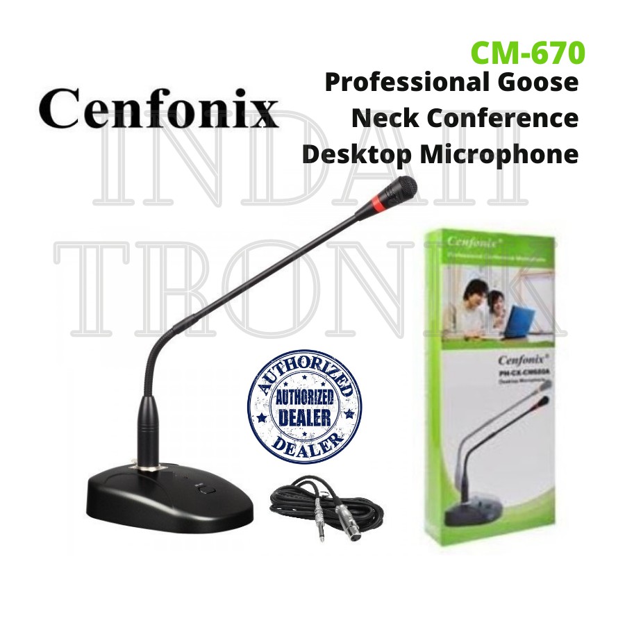 Cenfonix CM670 Gooseneck Goose Neck Conference Desktop Microphone