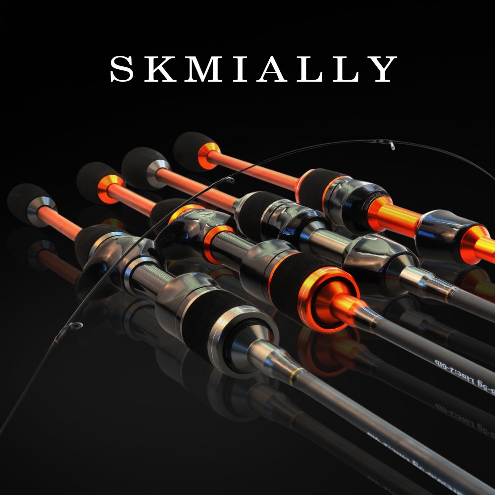 SKMIALLY 5-8G 2-6LB Ultralight Fishing Rod Solid Tip UL Spinning