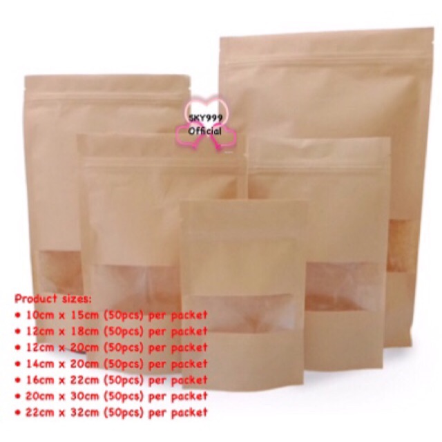 Paper ziplock online pouch