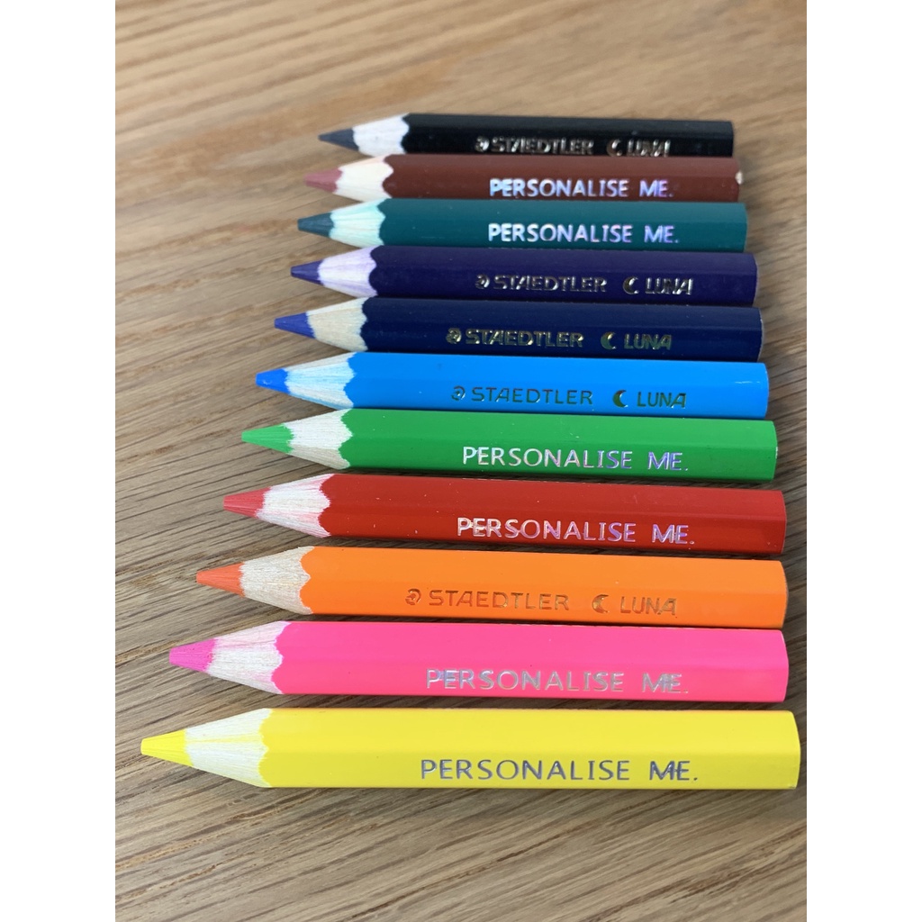 12 Personalised Colouring Pencils