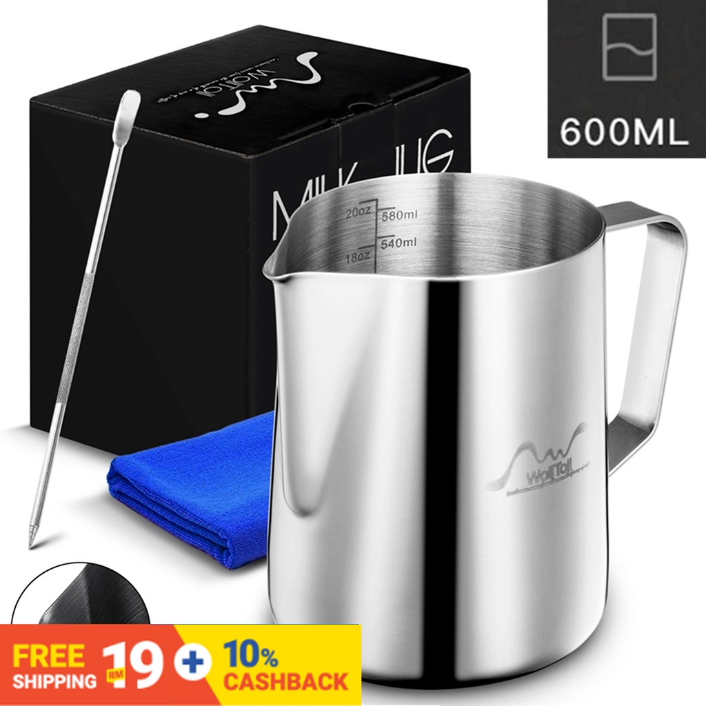 Non Stick Stainless Steel Milk Frothing Pitcher Espresso Coffee Barista  Craft Latte Cappuccino Cream Frothing Jug Pitcher