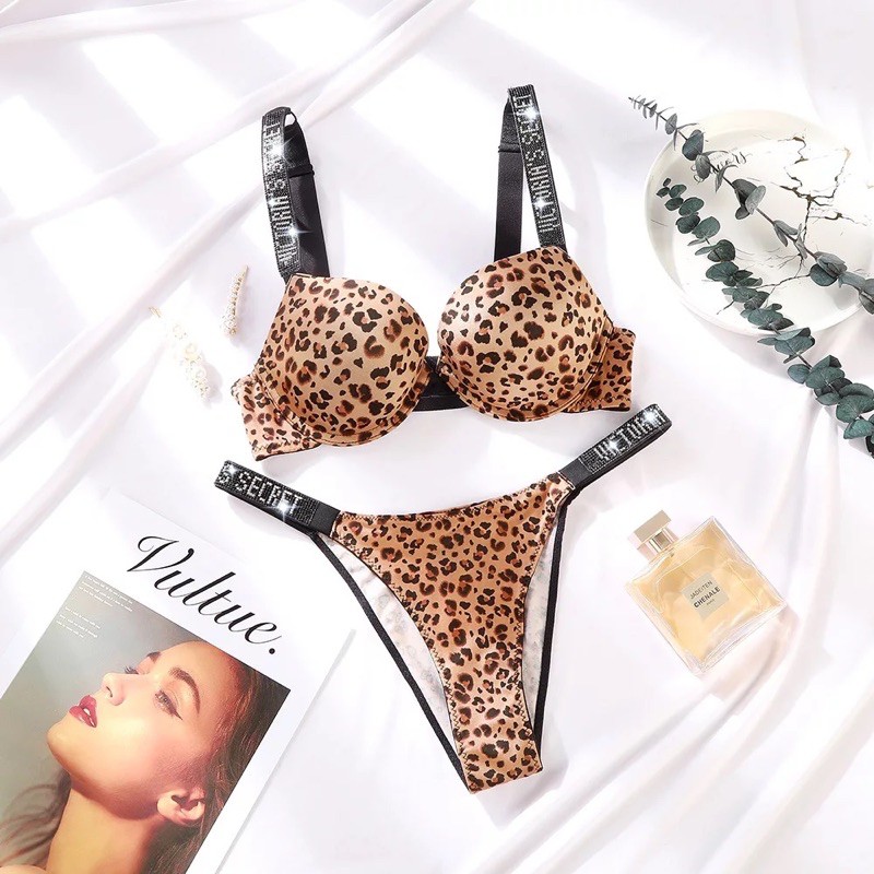 Leopard Print Victoria's Secret Bra, Women's Fashion, New Undergarments &  Loungewear on Carousell