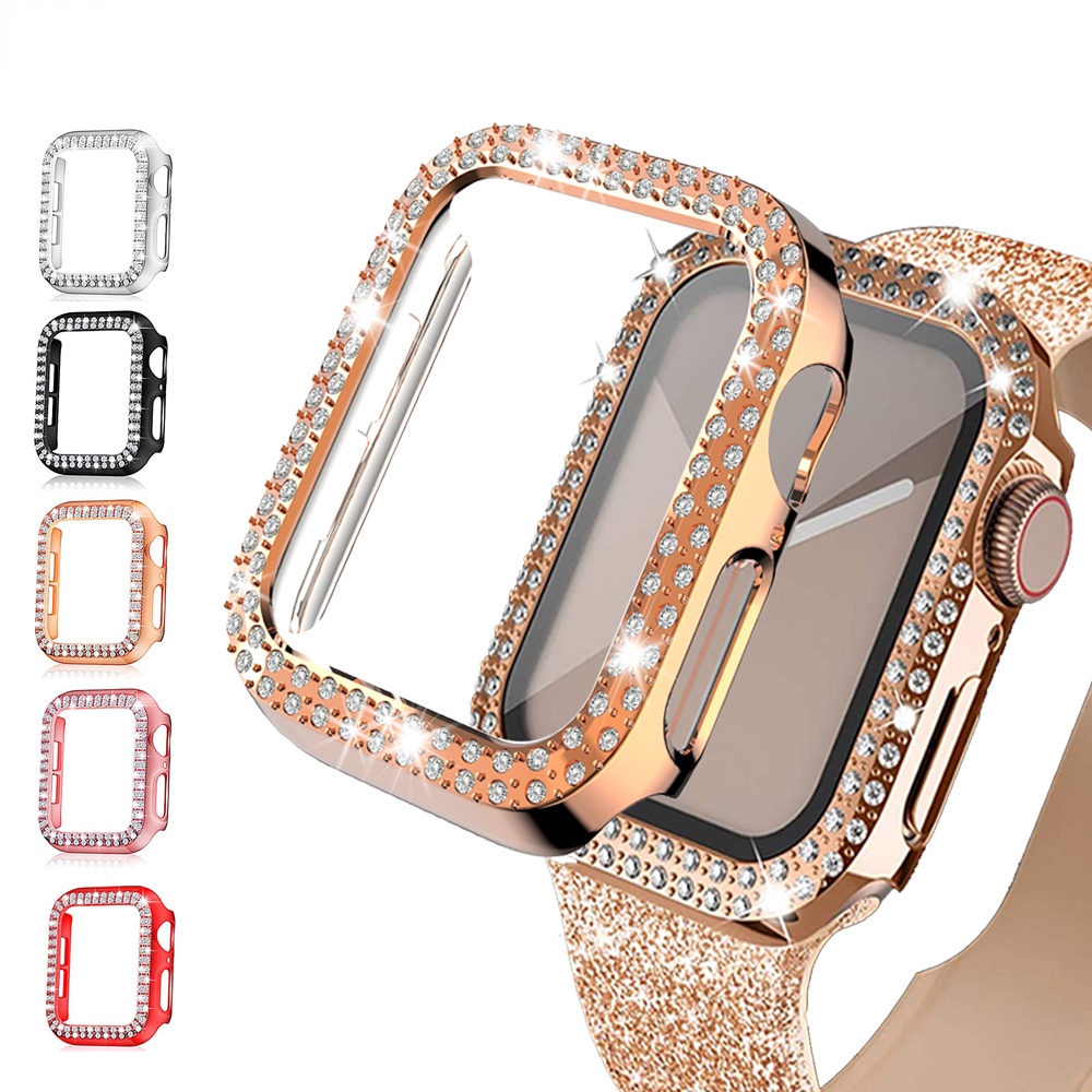 Diamond Case for Apple Watch 7 41mm 45mm 44mm 40mm 42mm 38mm