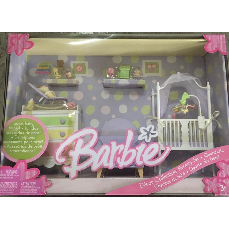 Barbie discount nursery set