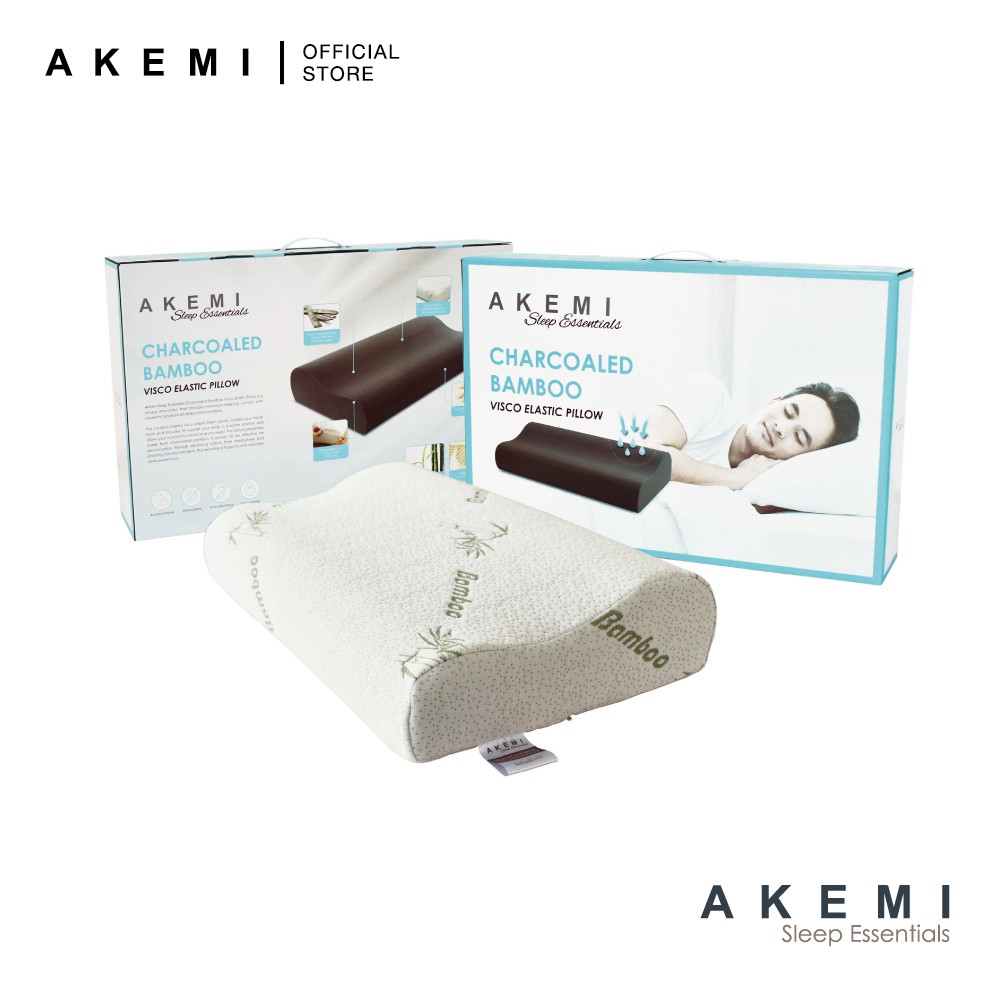 Akemi bamboo charcoal cooling gel 2024 memory pillow