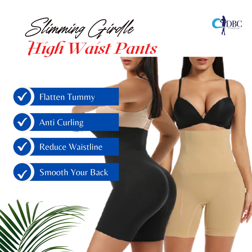 High Waist Slimming Girdle Pants Shapewear Corset Seluar Kurus