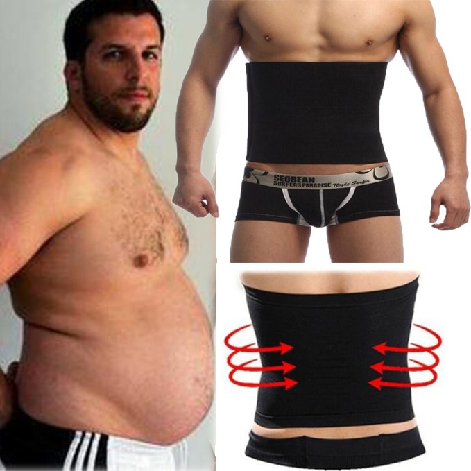 Fitness Belt Shapewear Fat Slim Belt Corset Stomach Body Men Beer Belly  Shapers