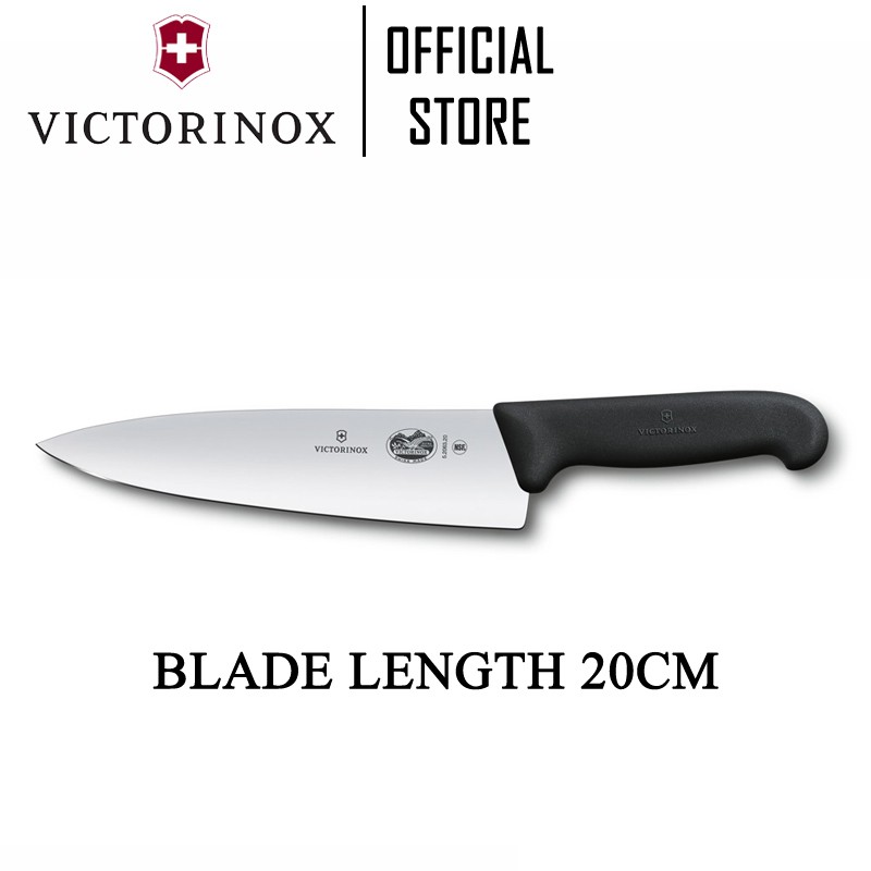 Victorinox Fibrox Pro Straight Edge Extra Wide Blade 8'' Chef’s Knife  5.2063.20