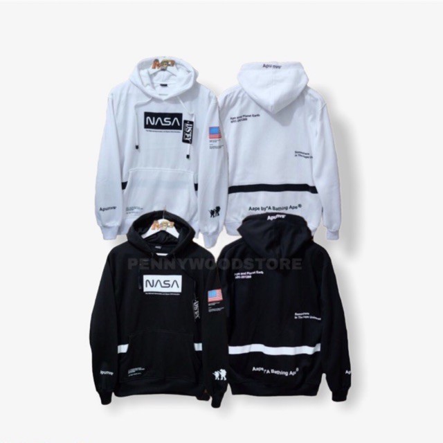 Black and clearance white bape jacket