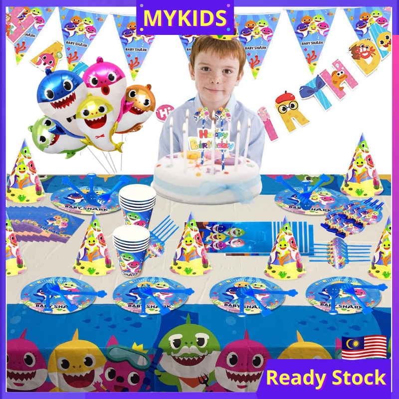 Baby Shark Birthday Balloon Kids Theme Party Balloon Party Gift