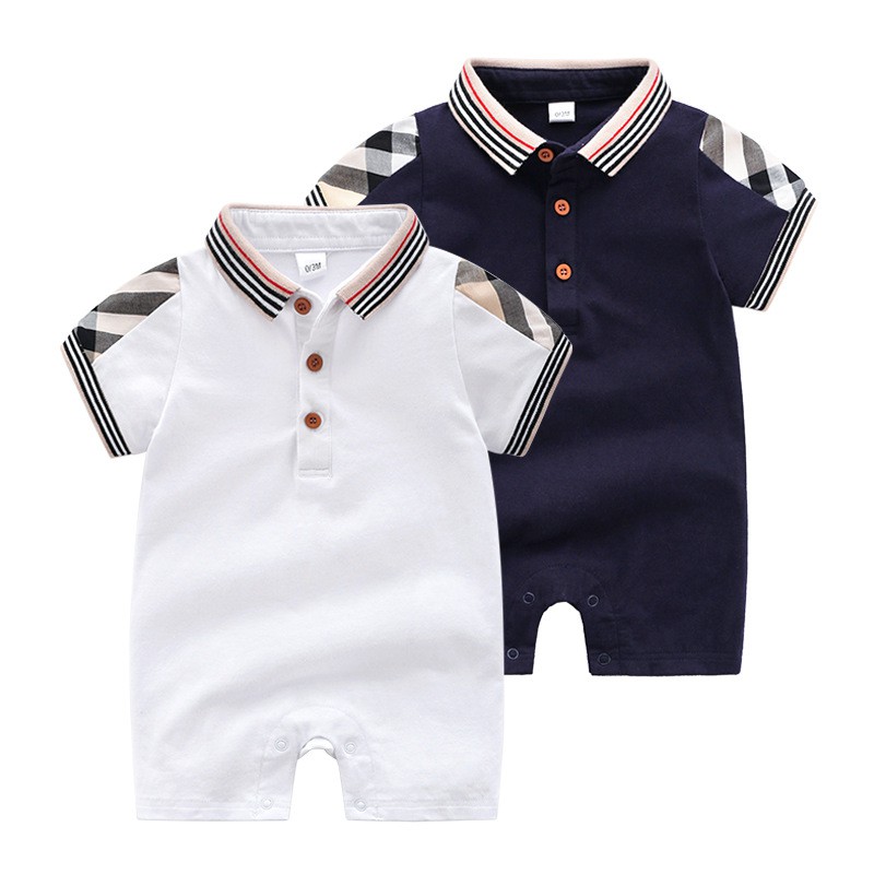 Latest Burberry Collar Polo Classy Comfortable Baby Romper for Baby Boy Girl Shopee Malaysia