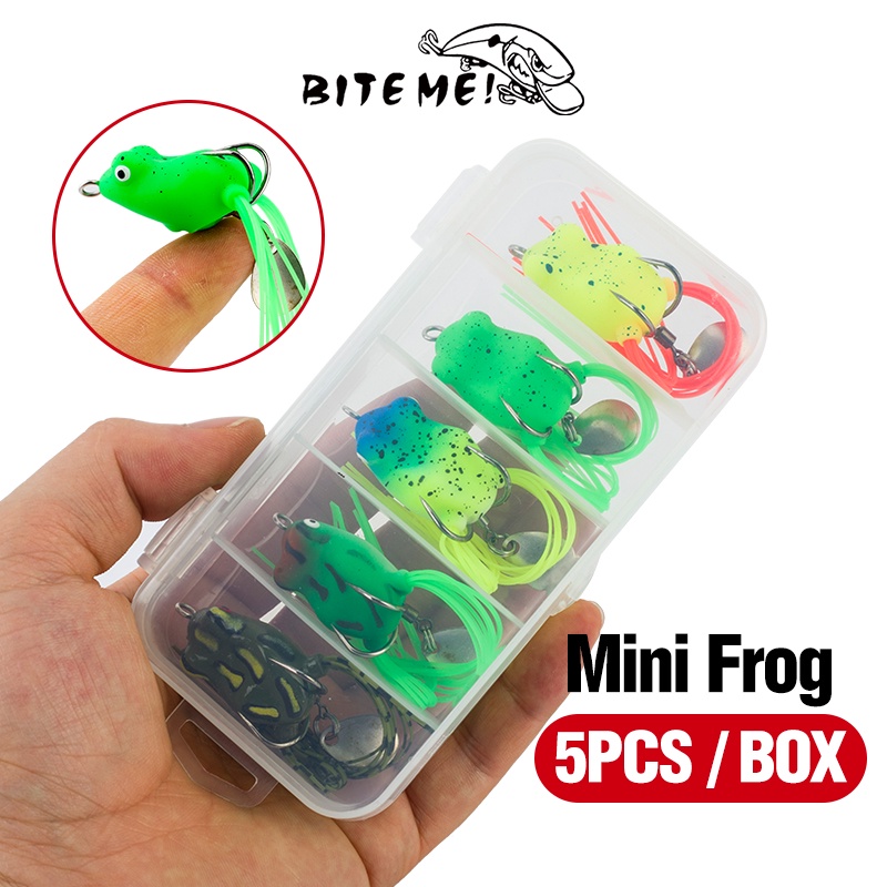 1Pcs 3cm/4.2g Mini Soft Frog Soft Plastic Frog Floating Bait 3D