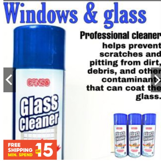 Ganso Glass Window Wipes, Tisu Basah Tingkap Kaca
