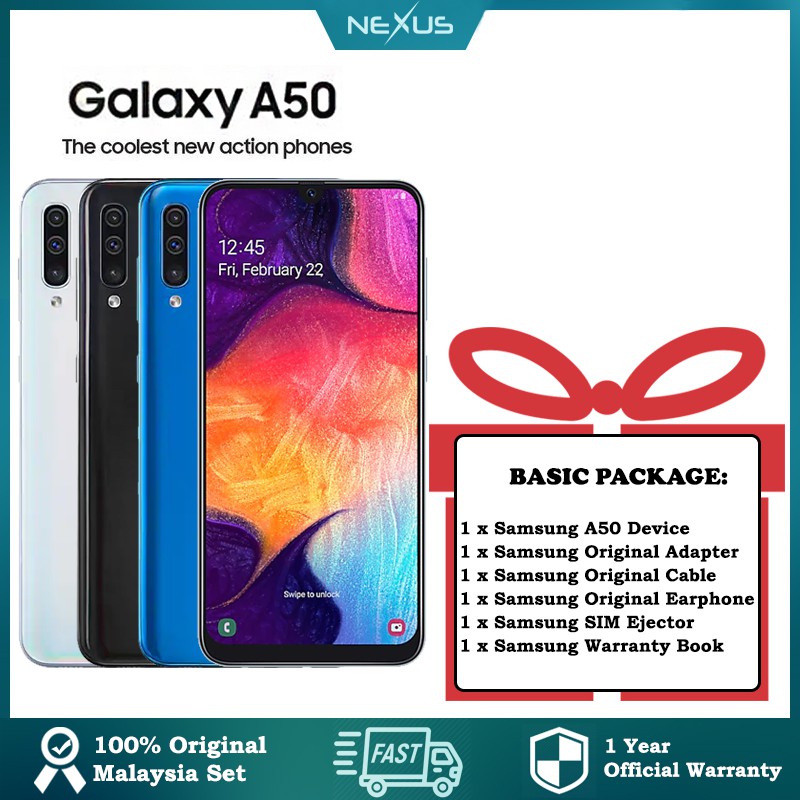 Samsung Galaxy A50 6GB 128GB FREE Gifts Original Samsung